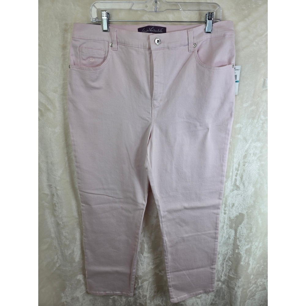 Gloria Vanderbilt Amanda Jeans 16P Pink Lemonade Tapered‎ Mid-Rise K42692ANL-PKL
